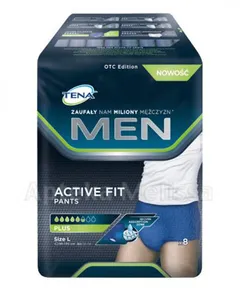 TENA MEN ACTIVE FIT PANTS PLUS Majtki chłonne L -...