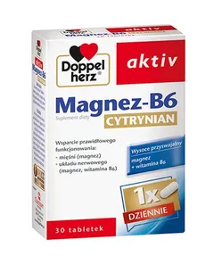 DOPPELHERZ AKTIV Magnez B6 Cytrynian - 30 tabl.