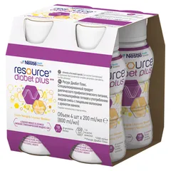 RESOURCE DIABET PLUS Smak waniliowy - 4 x 200 ml