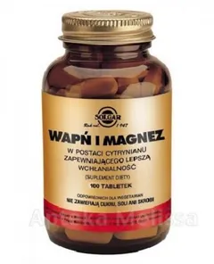SOLGAR 37 Wapń  Magnez  post.cytrynia 100t
