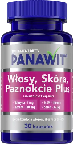 Panawit Włosy Skóra Paznokcie Plus kaps. - 30...
