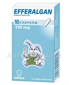 EFFERALGAN 150 mg - 10 czop.