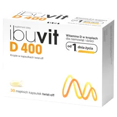IBUVIT D 400 twist-off - 30 kaps.