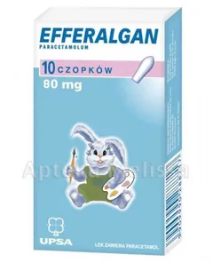 EFFERALGAN 80 mg - 10 czop.