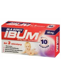 IBUM Czopki dla dzieci 60 mg - 10 szt.
