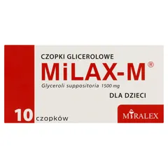 Milax - M czopki glicerolowe dla dzieci,10szt.