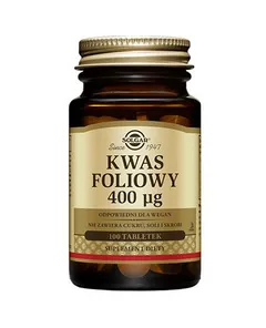 SOLGAR KWAS FOLIOWY 400 µg - 100 tabl.