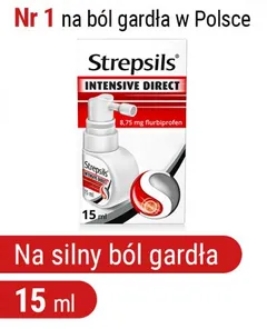STREPSILS INTENSIVE DIRECT  Aerozol do stosowania...