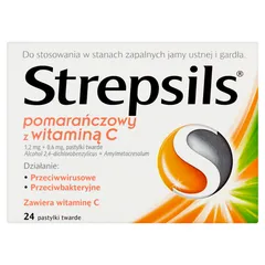 STREPSILS Z WITAMINĄ C - 24 past.