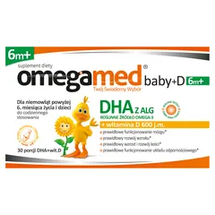 OMEGAMED Baby DHA z alg + Wit D Dla niemowląt i...