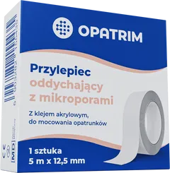 Przylepiec oddychający z mikroporami 5 m x 12,5 mm...