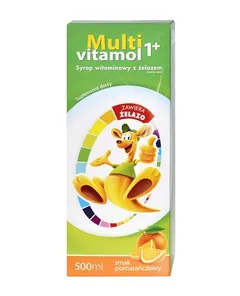 MULTIVITAMOL 1+ Syrop witaminowy z żelazem - 500...